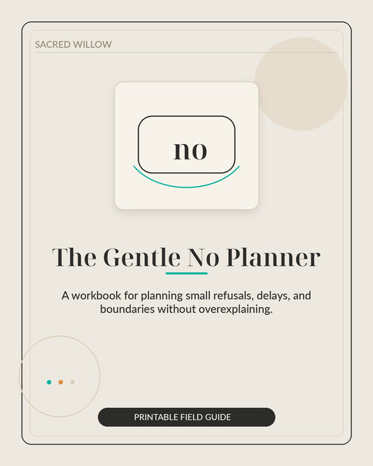 The Gentle No Planner - Sacred Willow